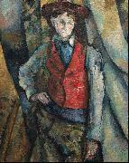 Boy in a Red Waistcoat Paul Cezanne